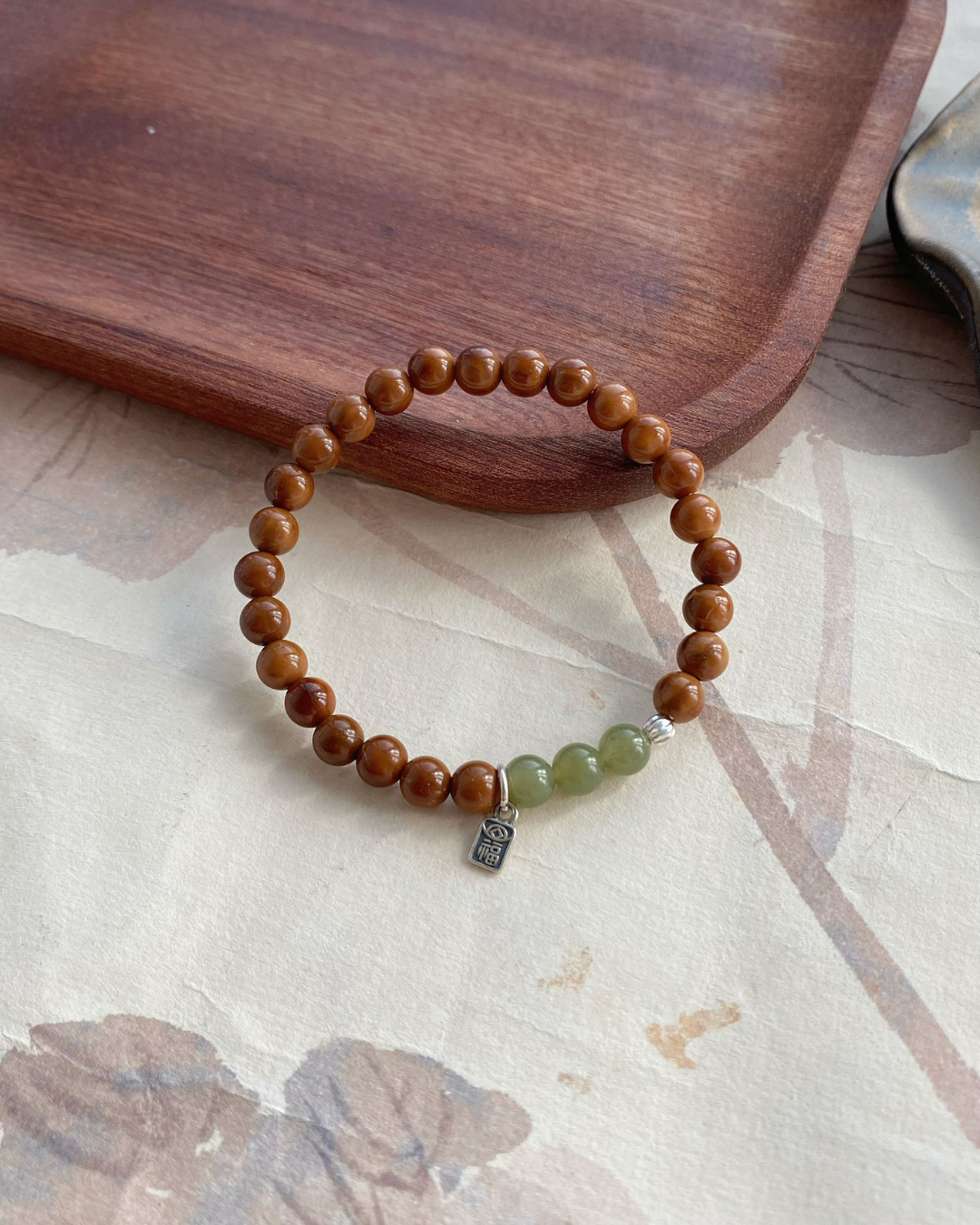 Rejoice to the Fullest Bracelet – Kuka, Hetian Jade & Sterling Silver