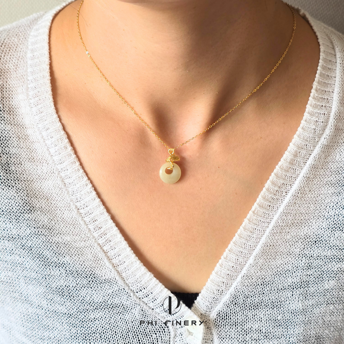 Ginkgo Circle of Life Necklace