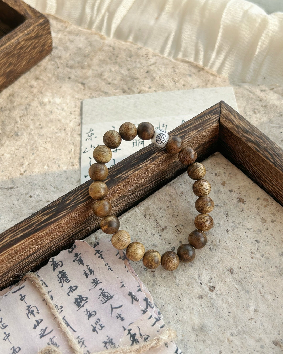 Lucky Bead Bracelet – Aquilaria sinensis & 999 Sterling Silver