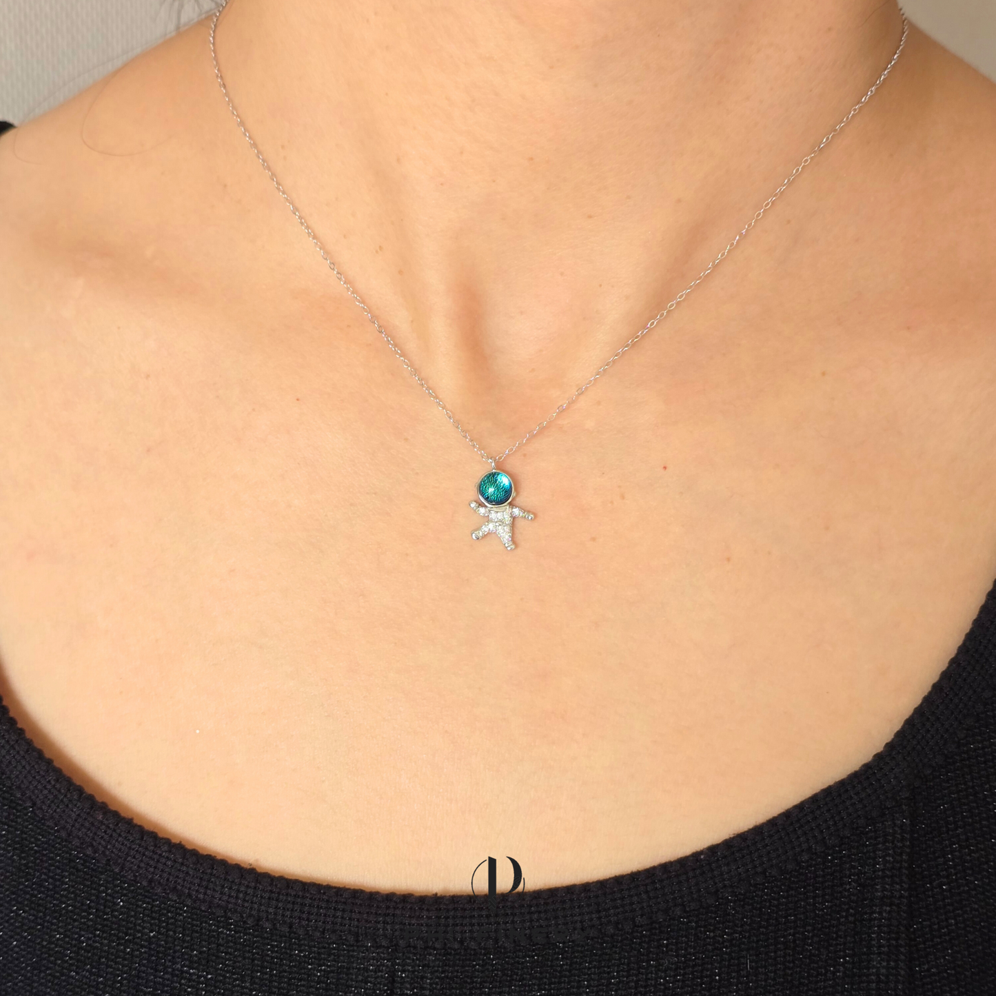 Stellar Triumph Astronaut Necklace