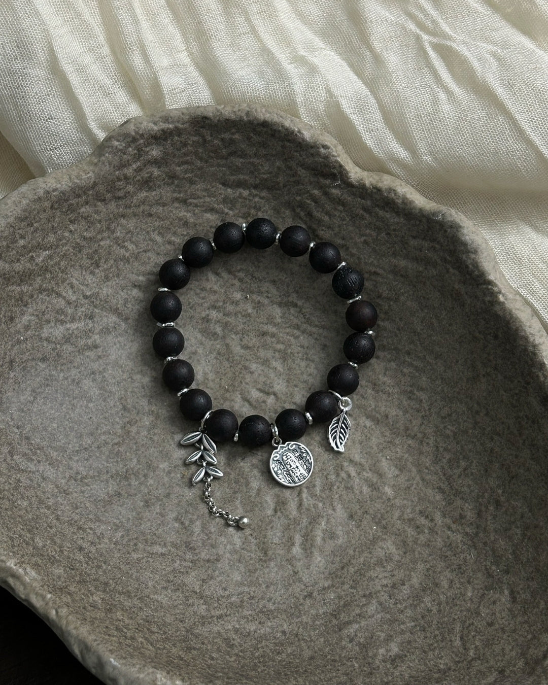 Ancient Path Matte Strand — Agarwood & 925 Silver