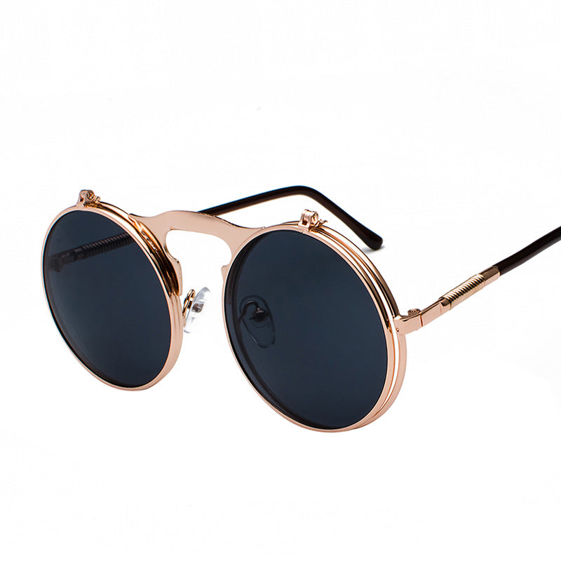 Steampunk Flip - Up - Rose Gold Frame Grey Slice C3 - PhiFinery