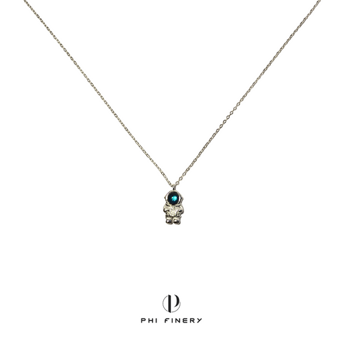 Cosmic Drifter Astronaut Necklace
