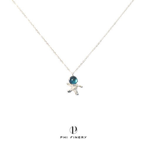 Stellar Triumph Astronaut Necklace