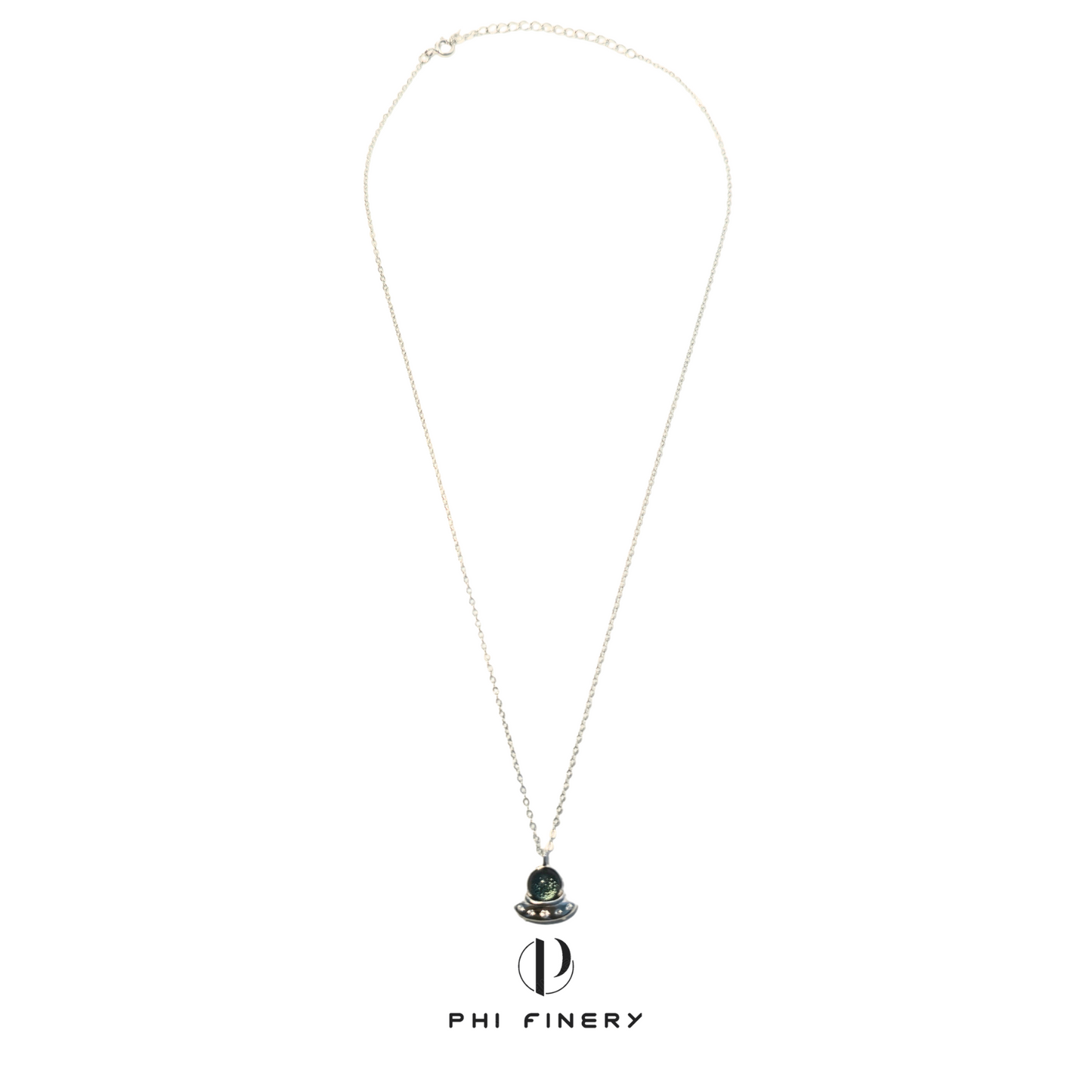 Galactic Relic Saucer Necklace