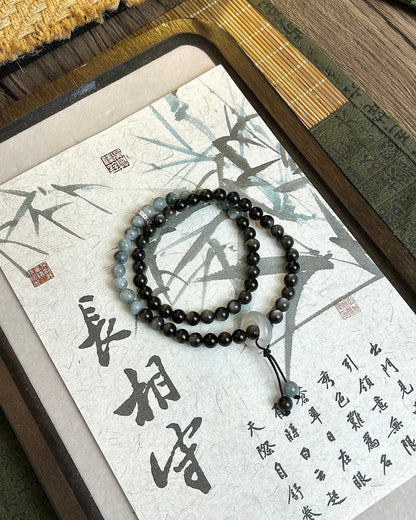 To Be Together Forever Bracelet – Onyx, Hawk’s Eye & Sterling Silver