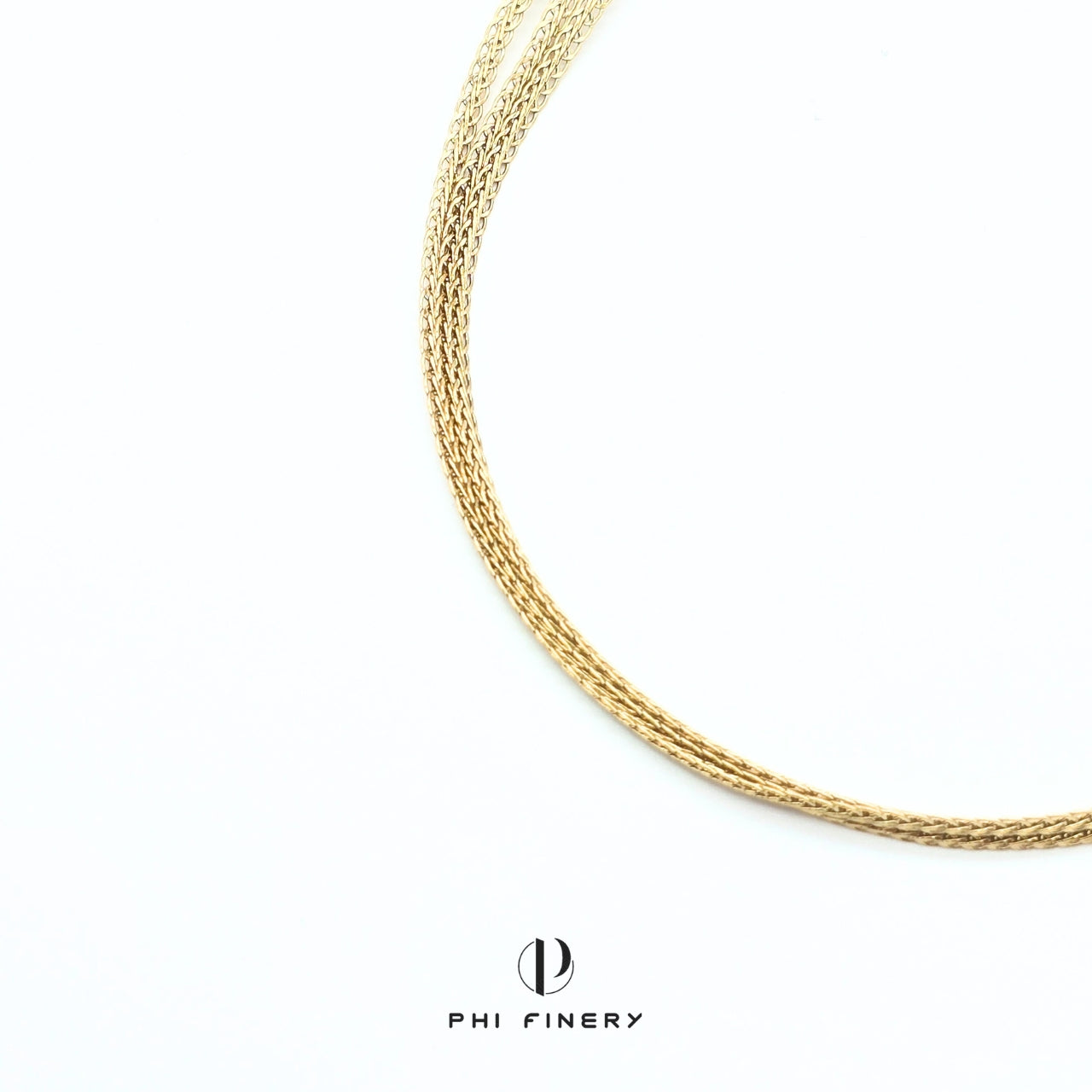 Triple Wheat Chain Bracelet