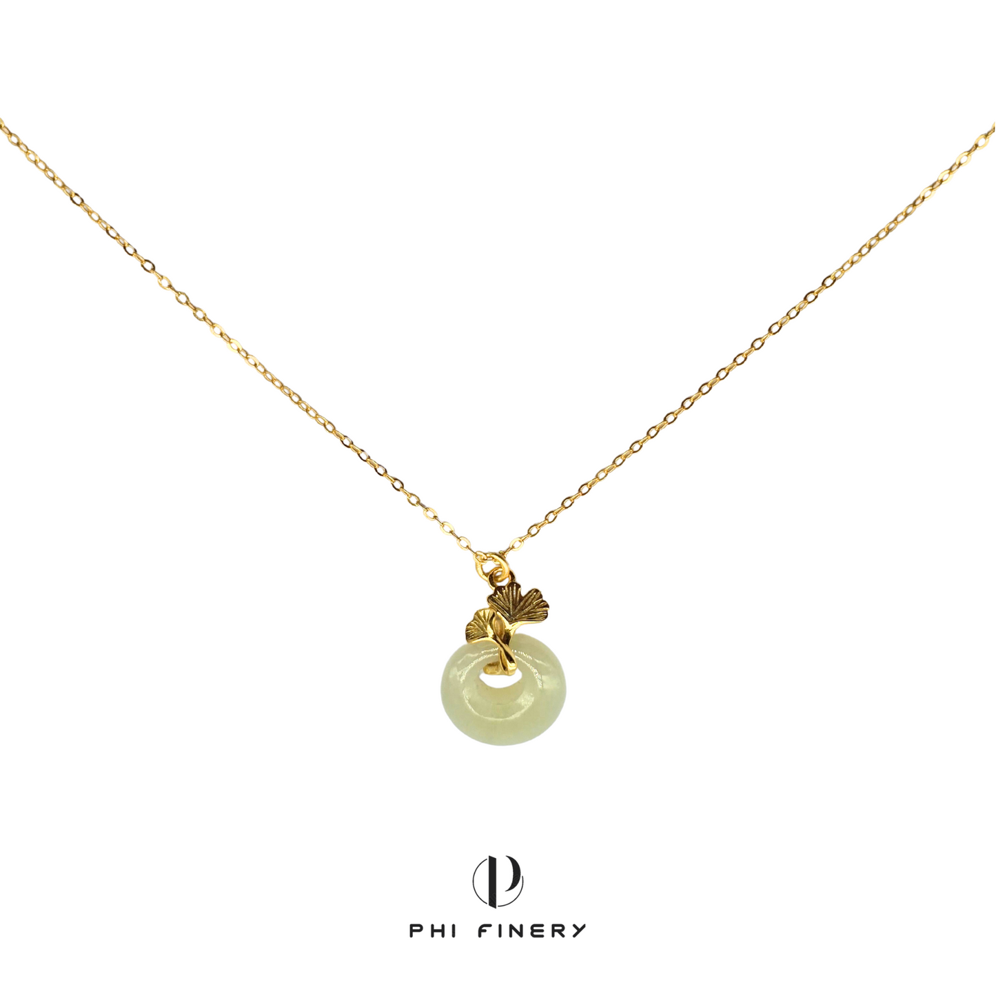 Ginkgo Circle of Life Necklace