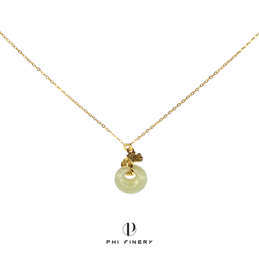 Ginkgo Circle of Life Necklace