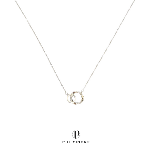 Eternal Bond Interlocking Circles Necklace