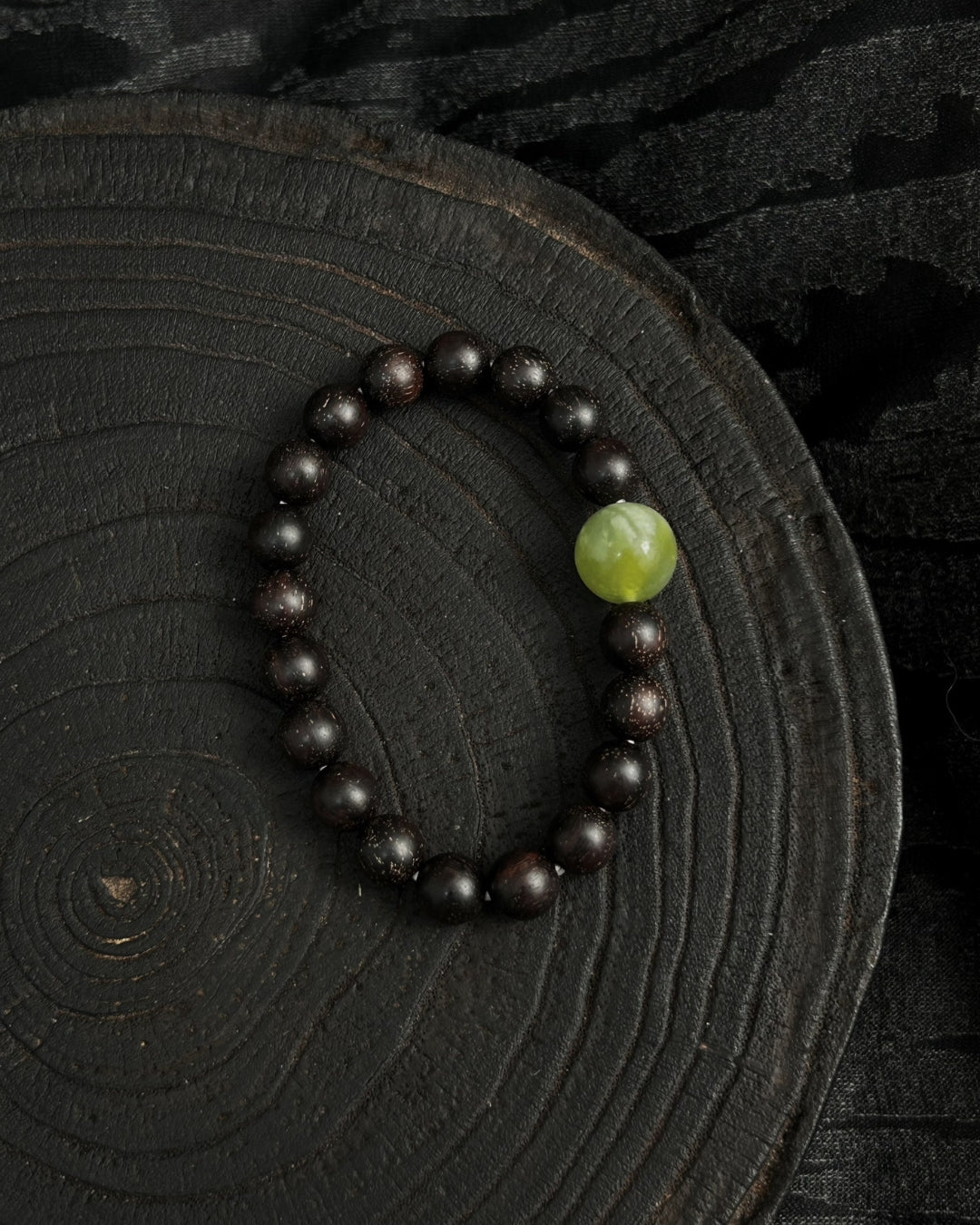 All Things Spring Anew — Rosewood & Jadeite Bracelet
