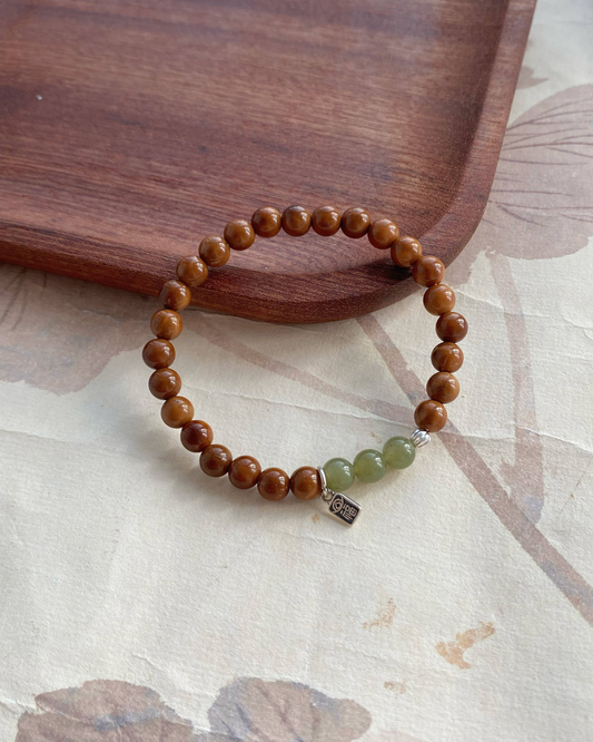 Rejoice to the Fullest Bracelet – Kuka, Hetian Jade & Sterling Silver