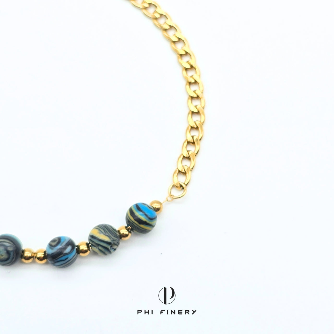 Boho Macaron Marbled Bead Bracelet