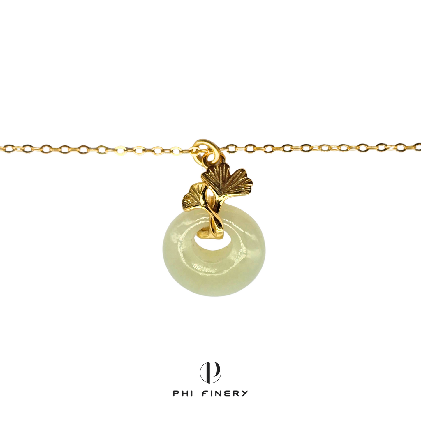 Ginkgo Circle of Life Necklace