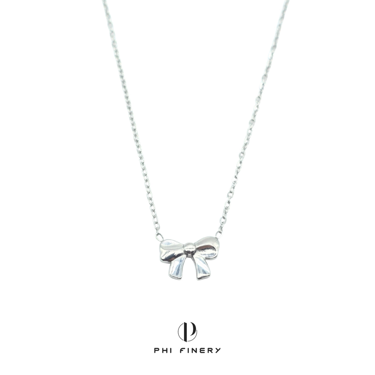 Dainty Bow Charm Necklace