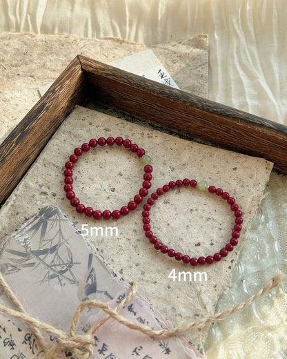 Beaming with Delight Bracelet – Purple Gold Sand, Hetian Jade & Sterling Silver