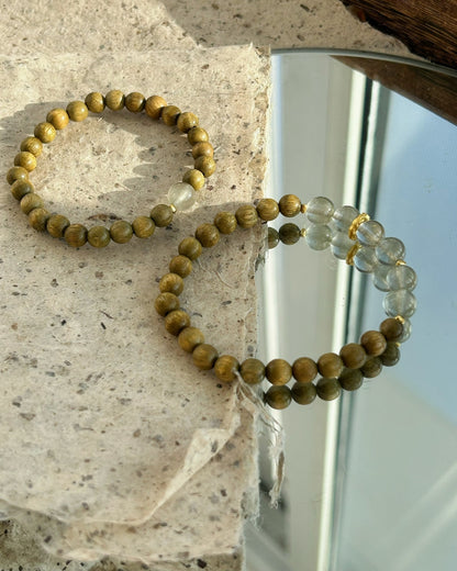 The Wizard of Oz Bracelet – Green Sandalwood & Green Crystal
