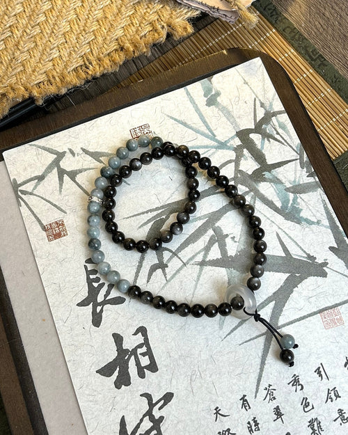 To Be Together Forever Bracelet – Onyx, Hawk’s Eye & Sterling Silver
