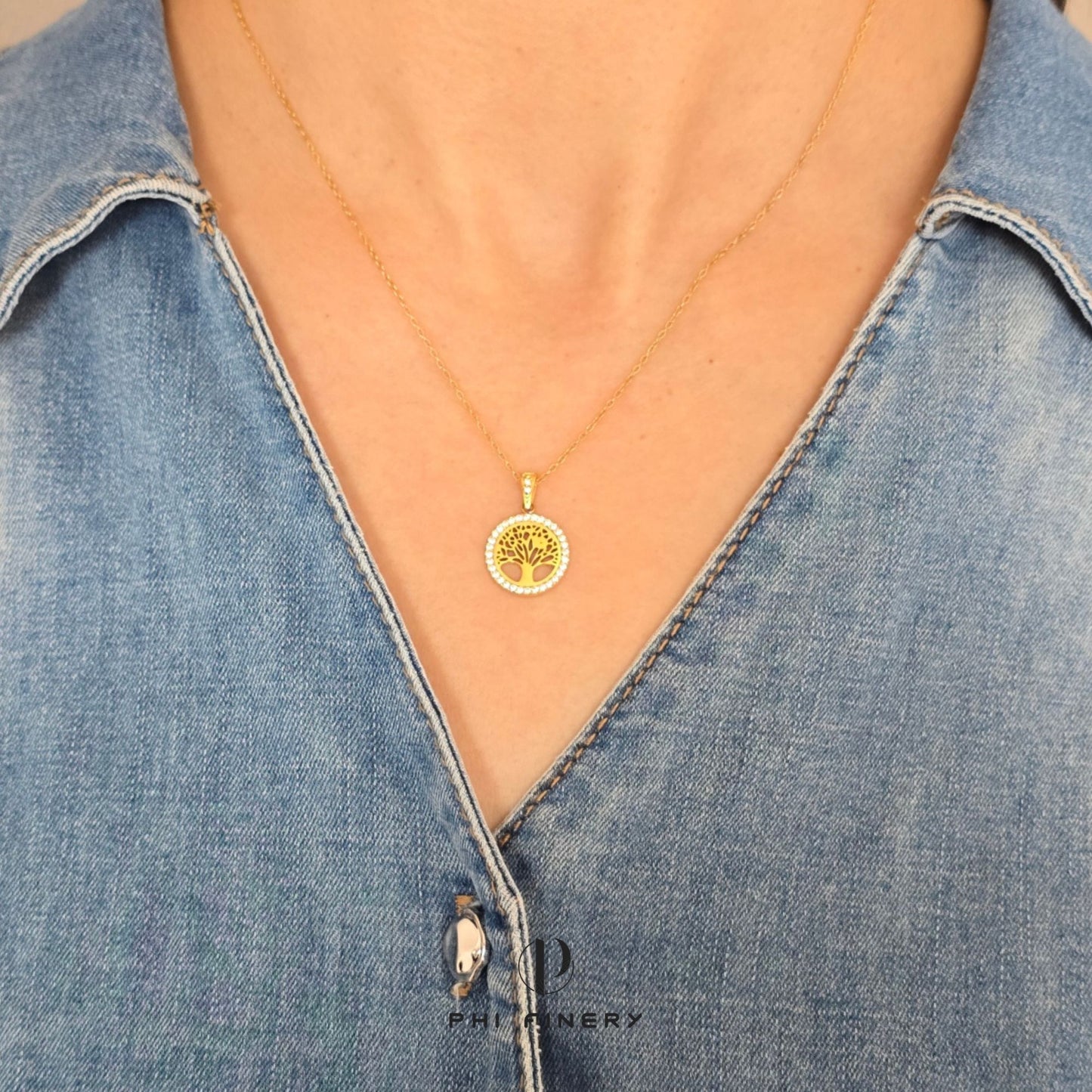 Eternal Roots Halo Necklace