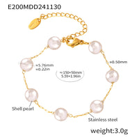 TXE200-White imitation pearl bracelet