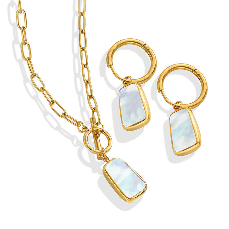 Mother‑of‑Pearl Bezel Charm Set