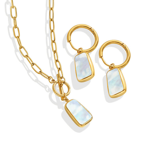 Mother‑of‑Pearl Bezel Charm Set