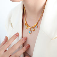 P030-Gold necklace-40 + 5cm