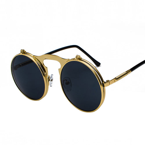 Steampunk Flip - Up - Gold frame black and gray sheet C1 - PhiFinery
