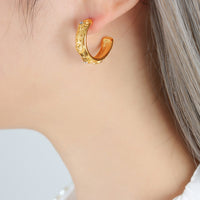 F782-Gold earrings