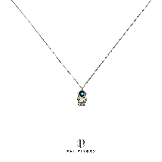 Cosmic Drifter Astronaut Necklace