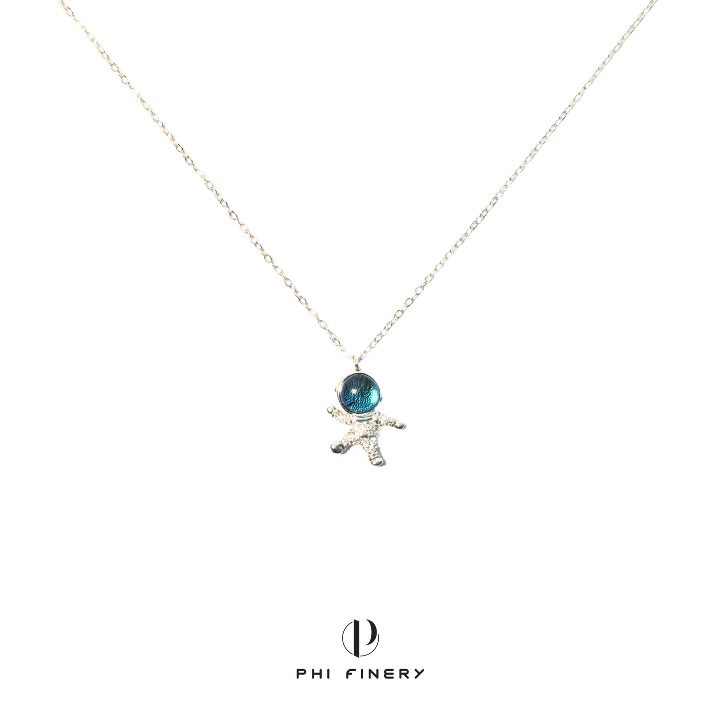Stellar Triumph Astronaut Necklace