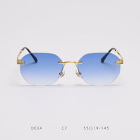 18K gold gradual change blue